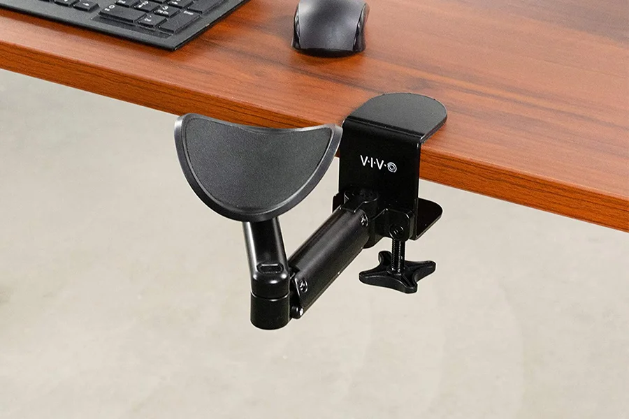 Clamp-On Adjustable Armrest for Desk