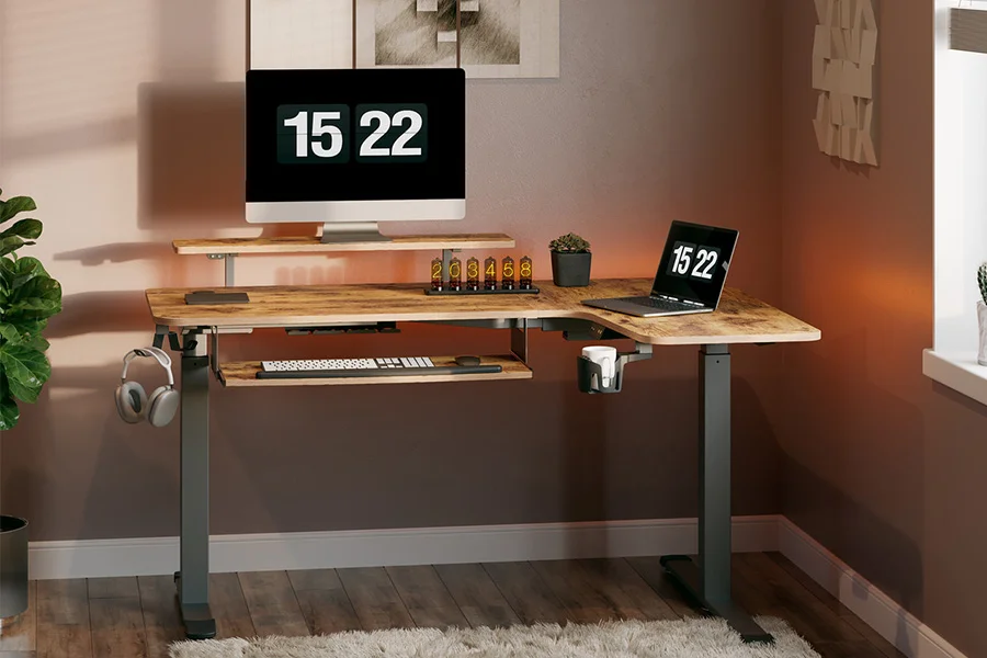 Eureka L shape Electric Ergonomic Standing Desk