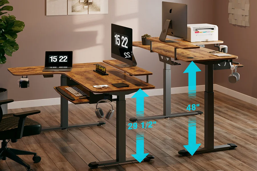 Eureka L shape Electric Ergonomic Standing Desk